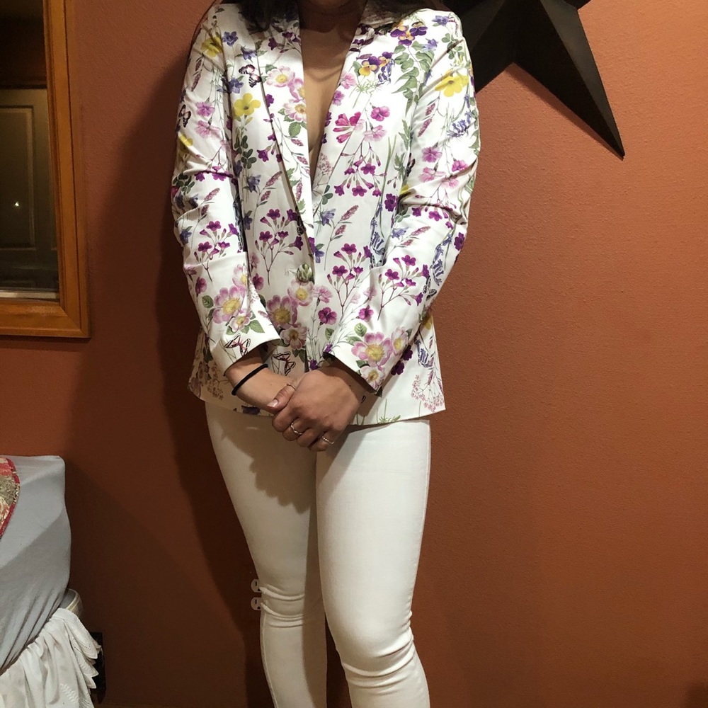 Floral blazer
